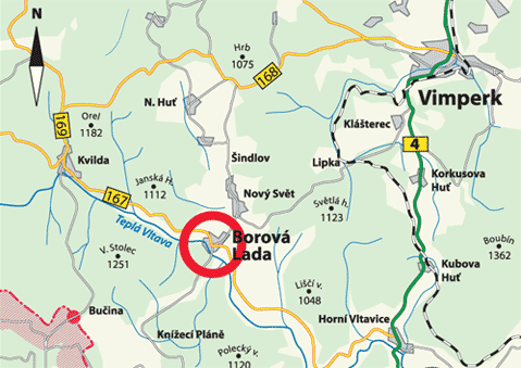 Map - Borova Lada